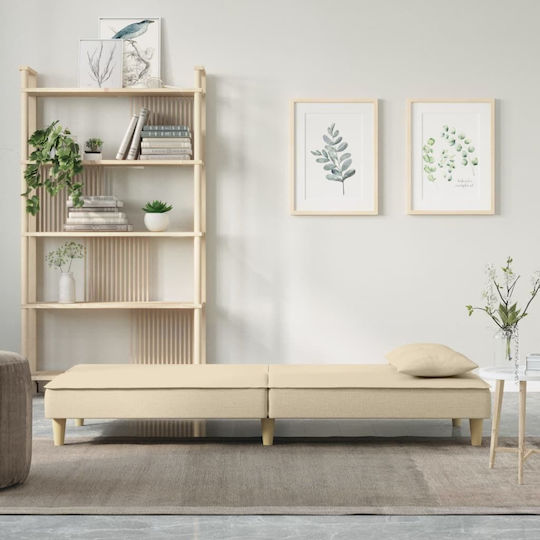 Canapea Cu Două Locuri Pat Ecru 200x89x70cm