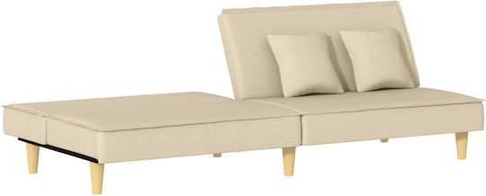 Canapea Cu Două Locuri Pat Ecru 200x89x70cm