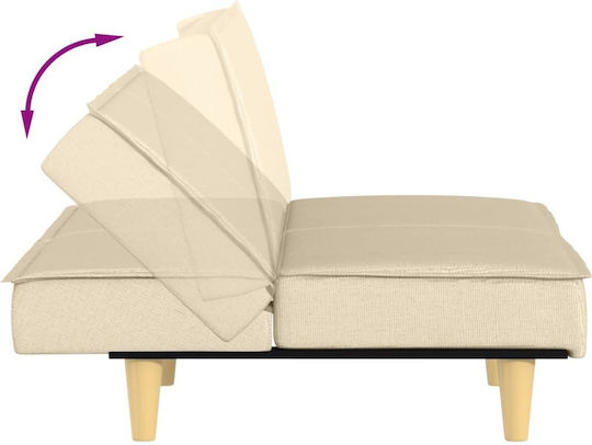 Canapea Cu Două Locuri Pat Ecru 200x89x70cm