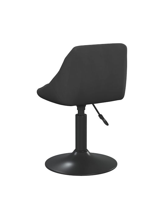 Hocker Bar mit Rückenlehne & Höhenverstellbar Schwarz 4Stück 46x44x62.5-77.5cm
