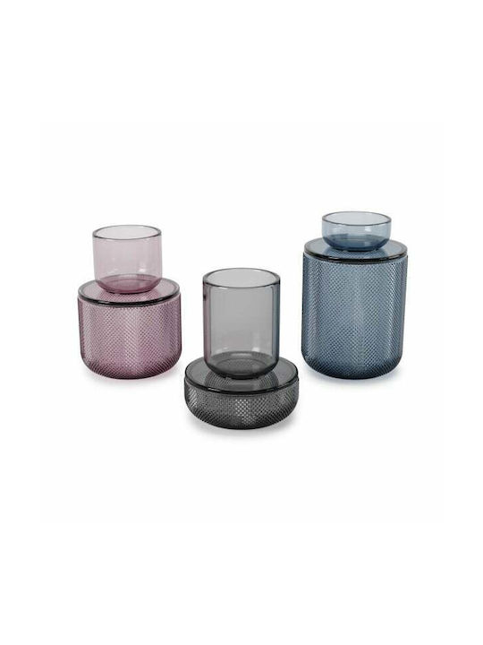 Umbra Διακοσμητικό Βάζο Γυάλινο Allira Medium Μωβ Φ10xΥ15cm