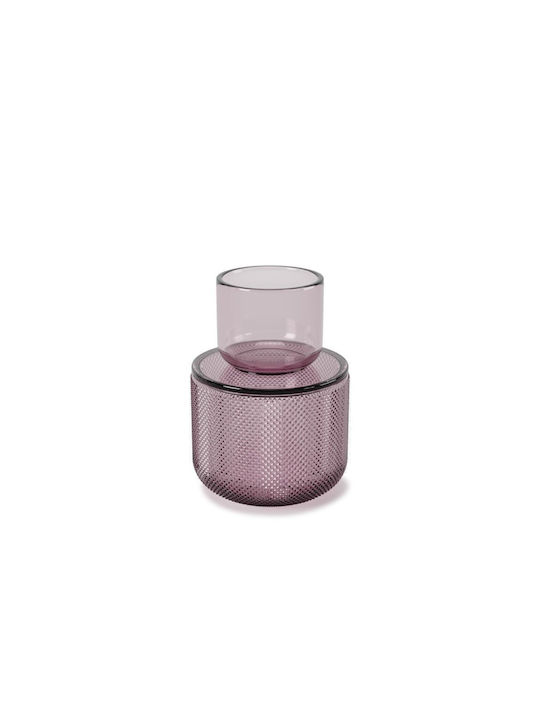 Umbra Διακοσμητικό Βάζο Γυάλινο Allira Medium Μωβ Φ10xΥ15cm