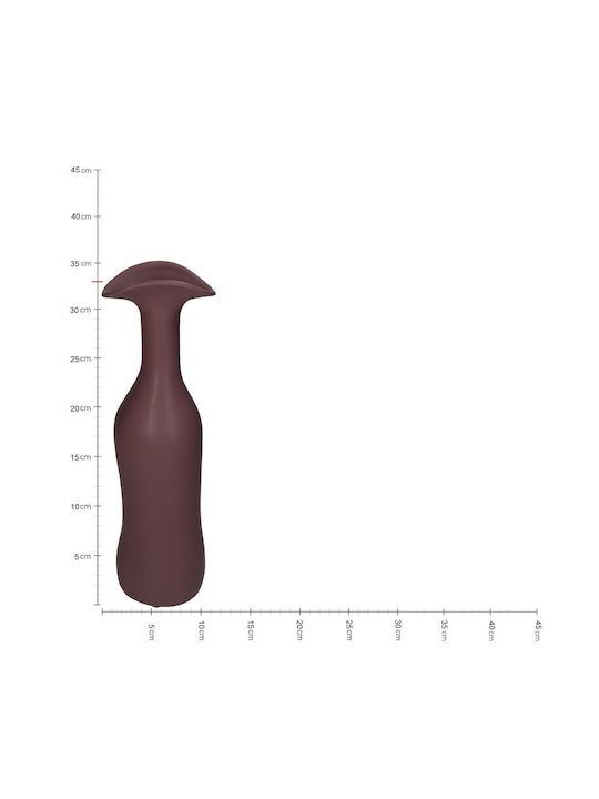 ArteLibre Decorative Vase Purple 10x7x33cm