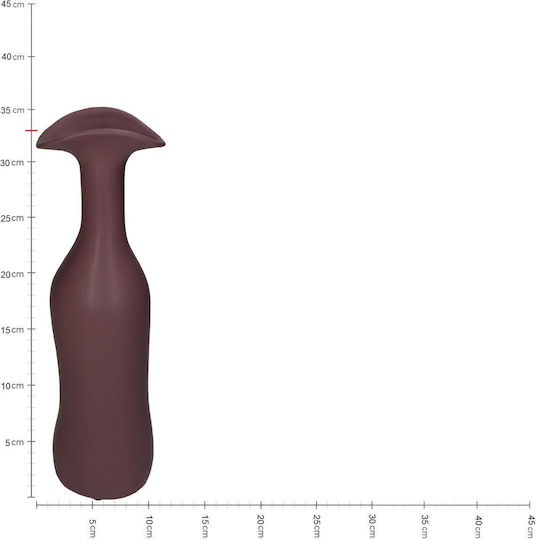 ArteLibre Vază Decorativă Ceramică Violet 10x7x33cm 1buc