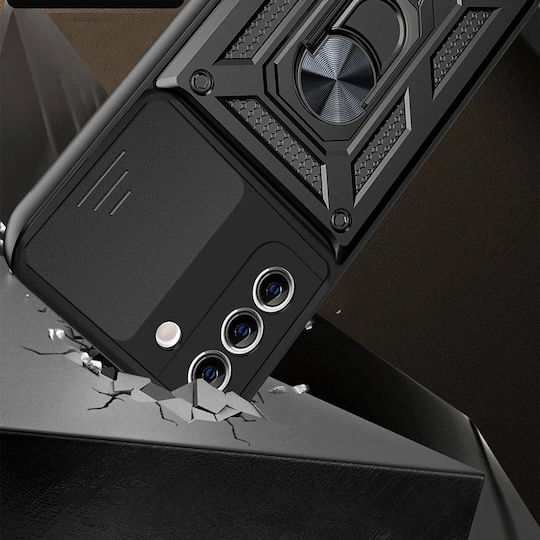 Techsuit Camshield Back Cover Πλαστικό / Σιλικόνης Μαύρο (Galaxy S21 FE 5G)