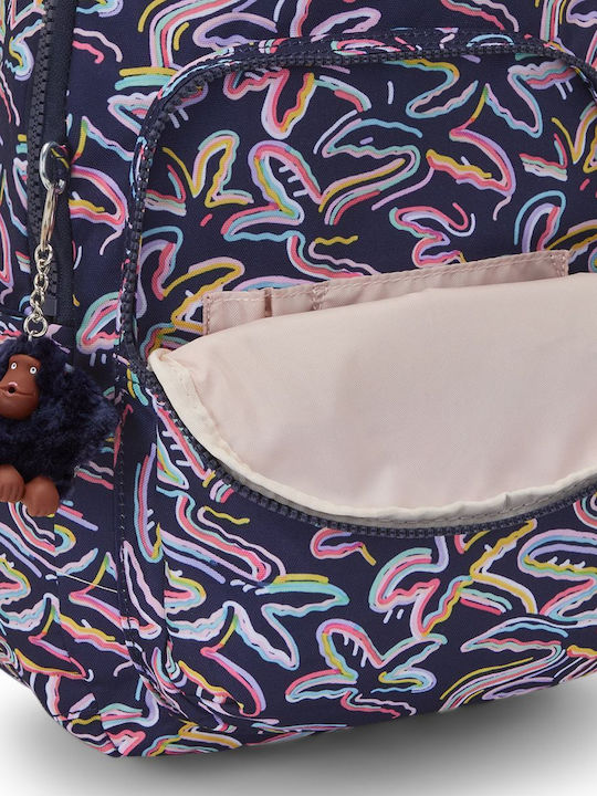 Kipling Seoul Σχολική Τσάντα Πλάτης Δημοτικού Palm Fiesta