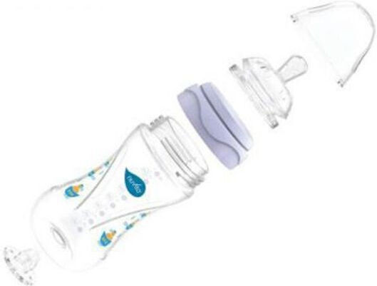 Nuvita Glas Babyflasche 6013 Gegen Koliken mit Silikon Sauger für 0+ Monate Rosa Rosa 140ml