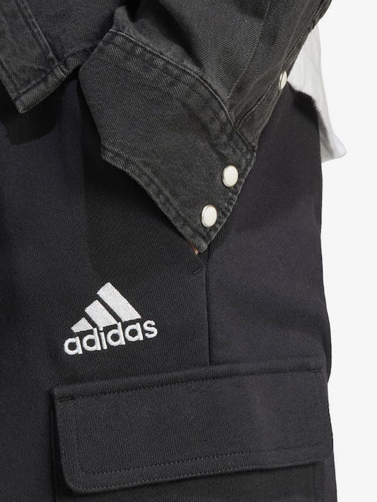 Essentials French Terry Мъжка Бермуда Черна