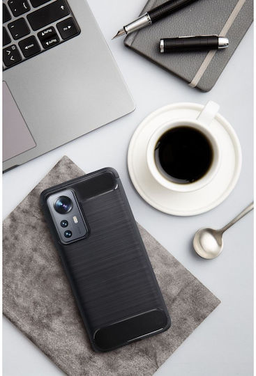 Carbon Back Cover Σιλικόνης Μαύρο (Xiaomi 12T / 12T Pro)