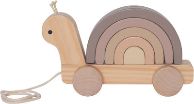 Jabadabado Slide Toy Snail made of Wood for 12++ Months