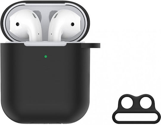 Devia Naked Hülle Silikon in Schwarz Farbe für Apple AirPods 1 / AirPods 2