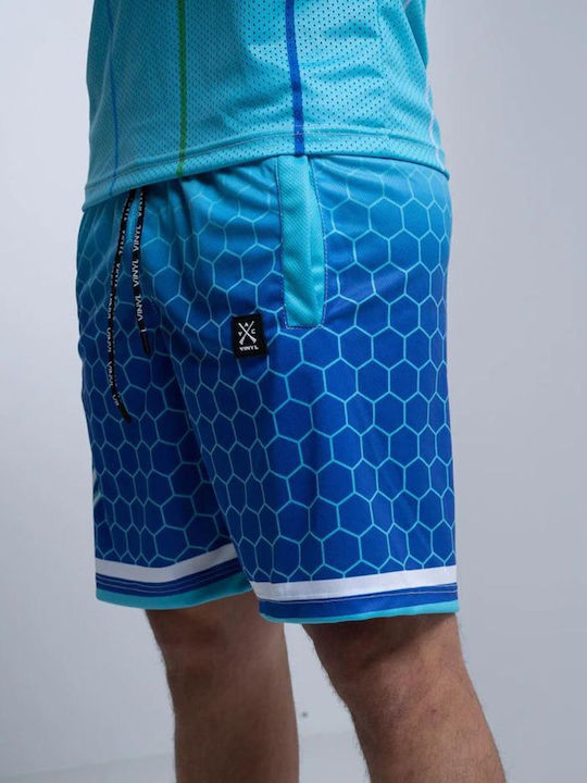 Vinyl Art Clothing Men's Athletic Shorts Blue