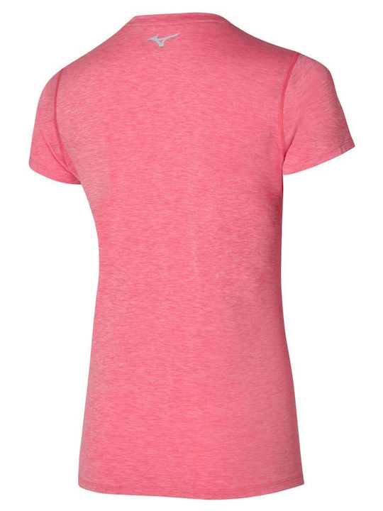 Mizuno Impulse Core Women's Athletic Blouse Short Sleeve Coral