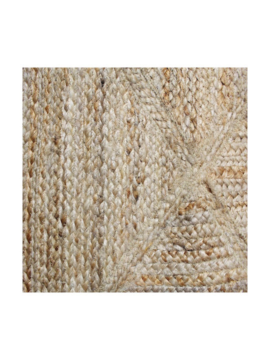 ArteLibre Rauten Teppich Rechteckig Sommer aus Jute Natural Utah