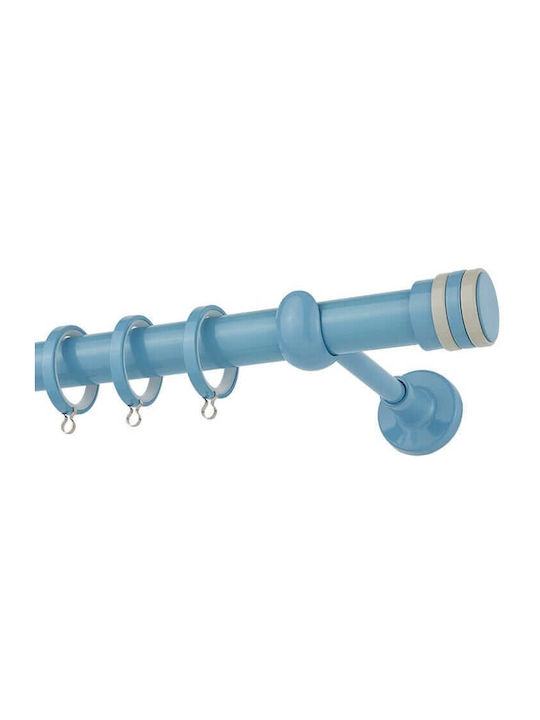 Zogometal Metallic Curtain Pole Single Φ25mm 160cm Blue / Grey