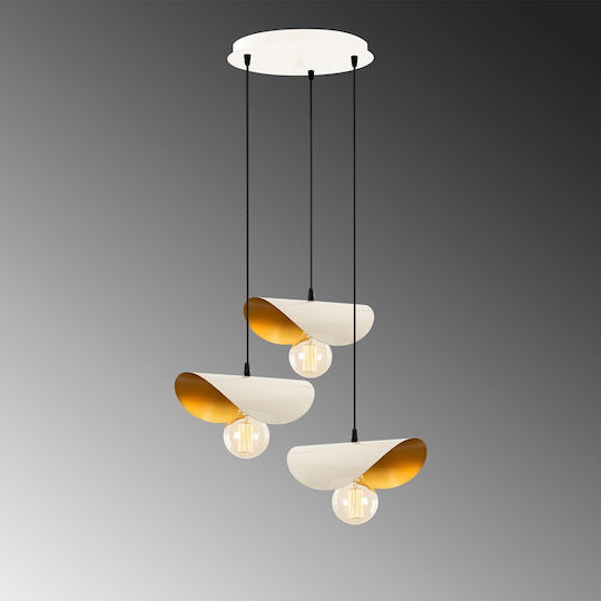 Opviq Sivani MR 964 Pendant Light White with Socket E27 30x10x106cm