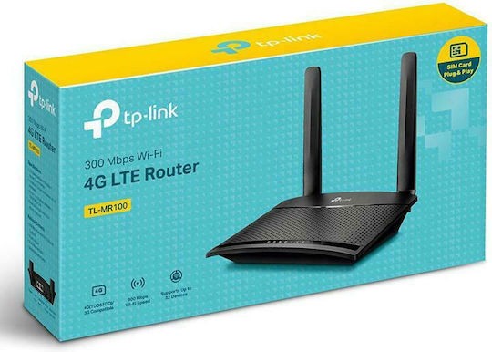 TP-LINK TL-MR100 v2 Ασύρματο 4G Router Wi‑Fi 4 με 2 Θύρες