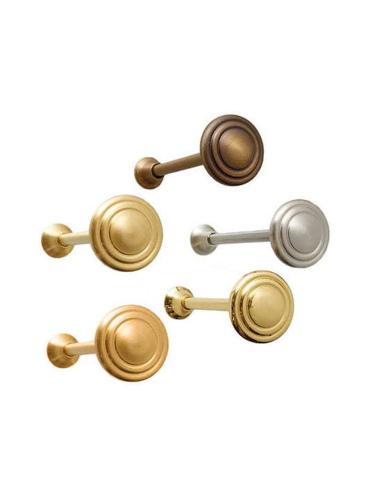 Anartisi A1 Metallic Curtain Holdback Wall Νίκελ Σατινέ