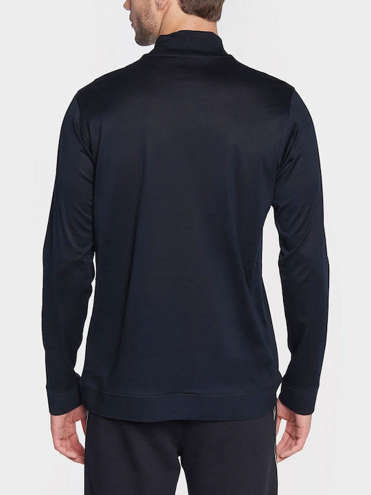 Karl Lagerfeld Men's Long Sleeve Blouse Turtleneck Blue