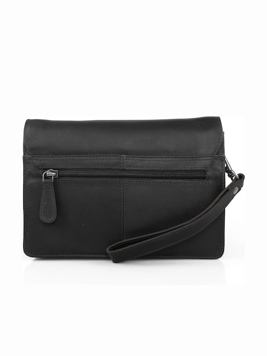 Leather Men's Bag Shoulder / Crossbody Black