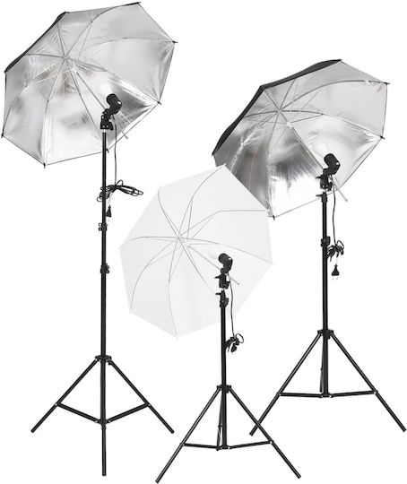 vidaXL Studio Photography Kit Set Lights & Background Lighting Kit for Studio