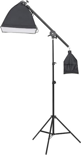 vidaXL Kit Fotografic Studio Set Lumini & Fundal Kit de iluminat pentru Studio