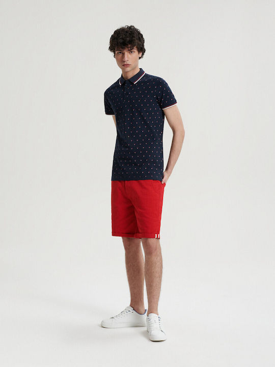 Diverse Polo Blouse with short sleeve PARAS - Navy