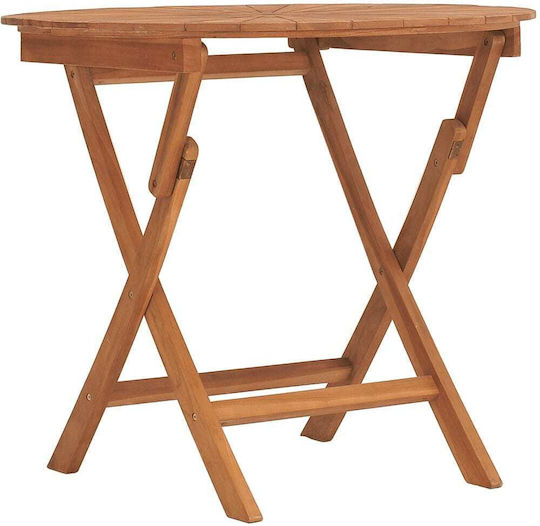 Tisch Zusammenklappbar 85x75x75cm Braun Tisch Zusammenklappbar 85x75x75cm Braun