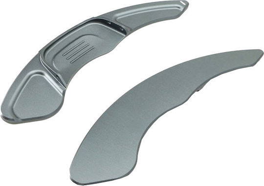 Carner Steering Wheel Decoration Paddles Shift for VW Golf VII 2013-2017 / VW Tiguan 2017 Silver in Silver Color 0029792