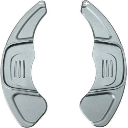 Carner Steering Wheel Decoration Paddles Shift for VW Golf VII 2013-2017 / VW Tiguan 2017 Silver in Silver Color 0029792
