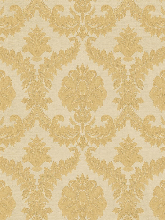 Wallpaper Vinyl Yellow L1005xW53cm Washable