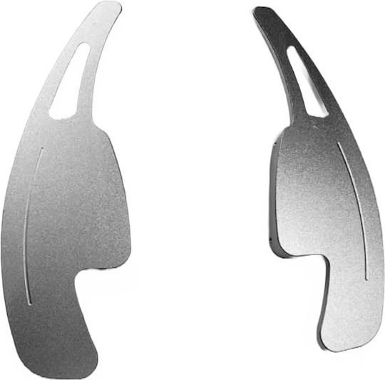 Carner Paddles Shift Αλουμινίου για Audi A3 2017 / A4 2017 / A5 2017 Ασημί 2τμχ