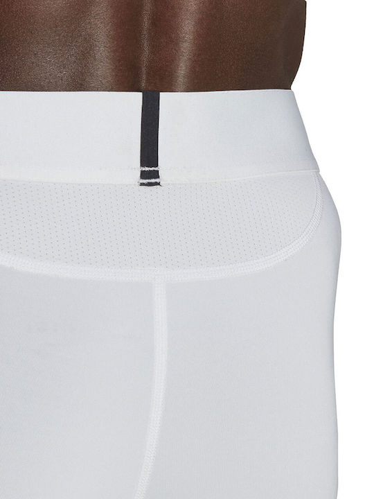 adidas Techfit Aeroready Ανδρικό Αθλητικό Κολάν Κοντό Λευκό