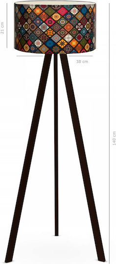 Opviq Lampa de podea Î120xL38cm. cu Soclu pentru Bec E27 Multicolor