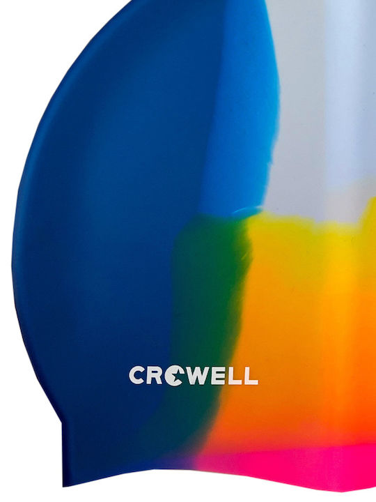 Crowell Silicone Adults Swimming Cap Multicolour