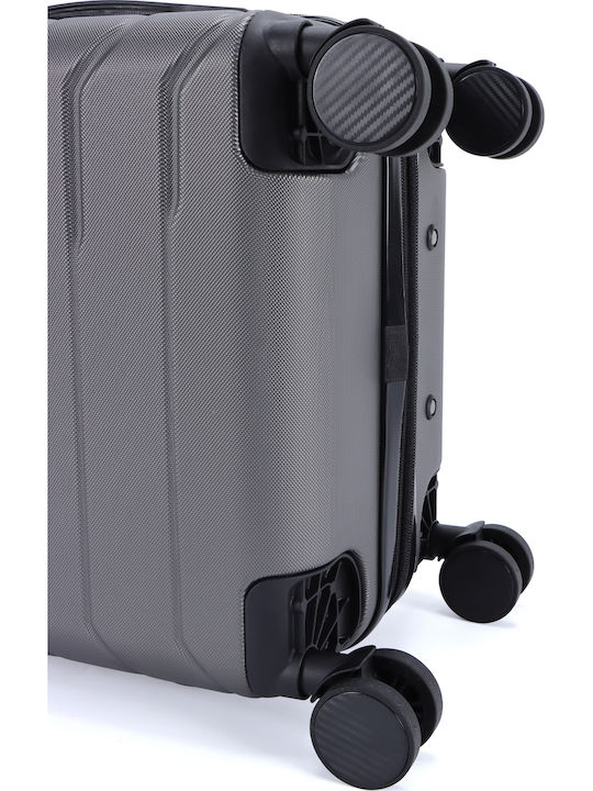 Lavor Medium Travel Suitcase Hard Gray with 4 Wheels Height 66cm 1-601