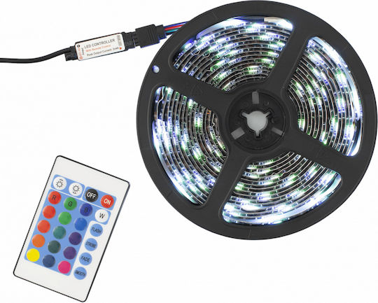 White Shark Waterproof LED Strip USB 5V RGB Light 3m Type SMD5050 with Power Supply & Remote Control