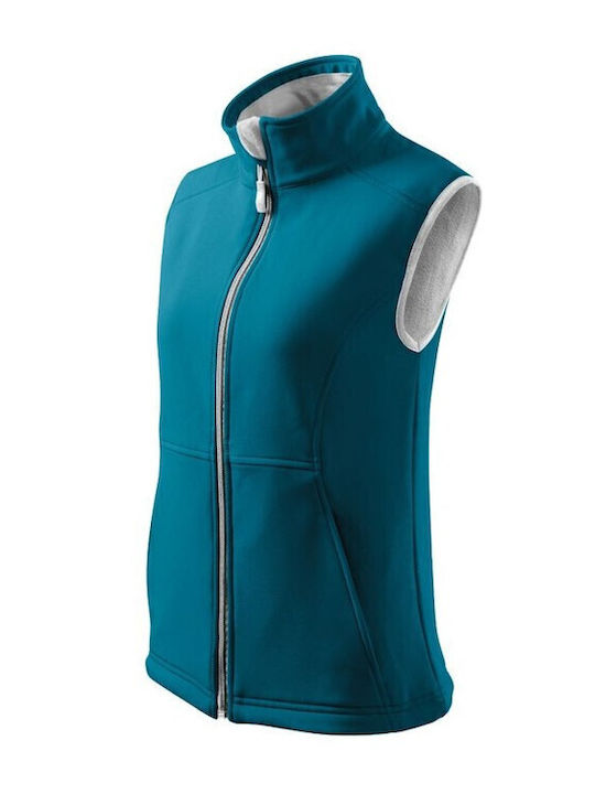 Softshell Γυναικείο Αμάνικο Μπουφάν Μπλε