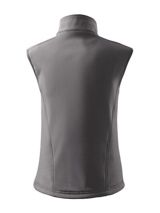 Women's for Hiking Short Sports Softshell Jacket Waterproof and Windproof for Winter Gray
