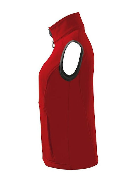Softshell Γυναικείο Αμάνικο Μπουφάν Κόκκινο