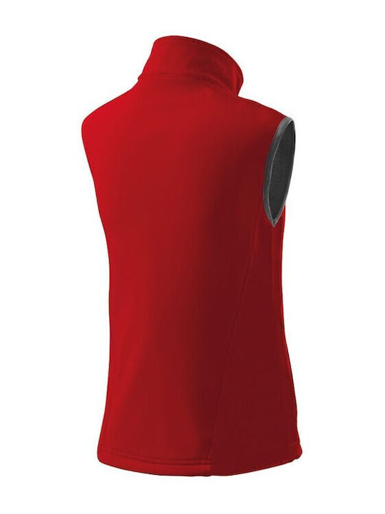 Softshell Γυναικείο Αμάνικο Μπουφάν Κόκκινο