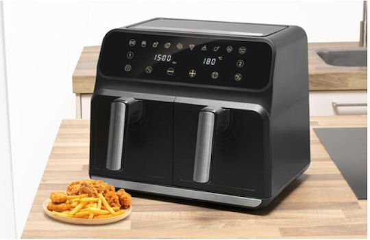 Alpina Appliances Air Fryer with Double Detachable Bucket 8lt Black 24012