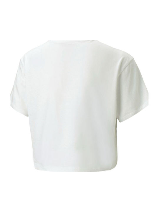PUMA Crop Top Λευκό