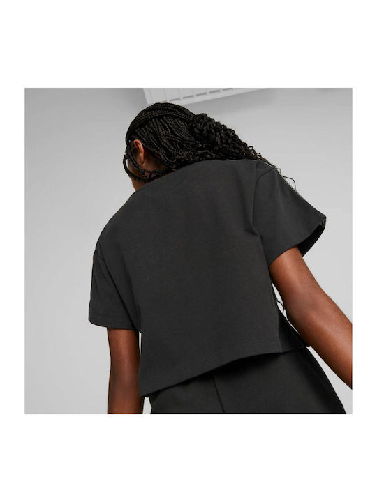 PUMA Crop Top Μαύρο