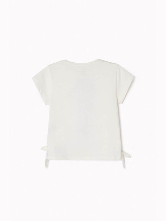 Zippy Kids Blouse Short Sleeve White