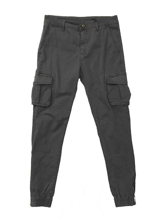 Trousers Cargo Elastic Gray
