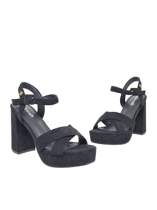 Suede Πέδιλα Μαύρα
