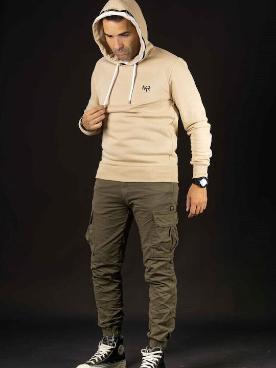 Trousers Cargo Elastic in Slim Fit Khaki