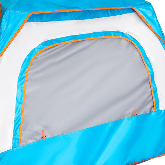 ArteLibre San Blas Cort De Camping Automat Albastru Pentru 4 Persoane 215x215x142cm