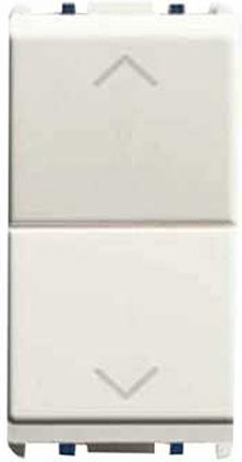 Abb Chiara Roller Shutter Push Button Switch Without Frame in White Color 72024